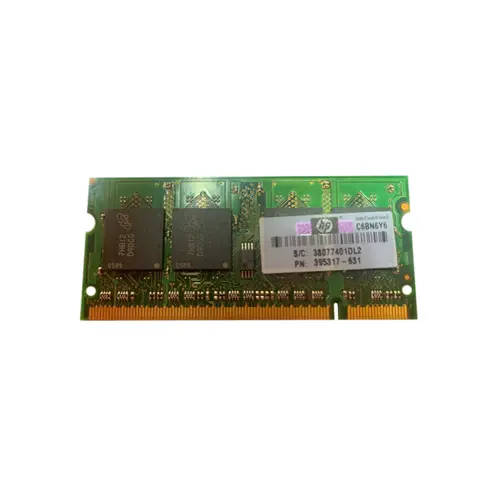 395317-631 - HP 512MB DDR2-667MHz PC2-5300 non-ECC Unbuffered CL5 200-Pin SoDimm 1.8V Memory Module
