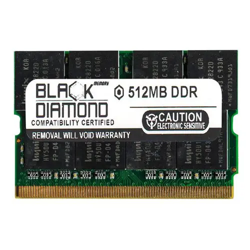 BD512M333MM10 - Black Diamond 512MB DDR-333 MHz PC-2700 ECC CL2.5 172-pin DIMM 2.5V 2Rx8 Memory Module
