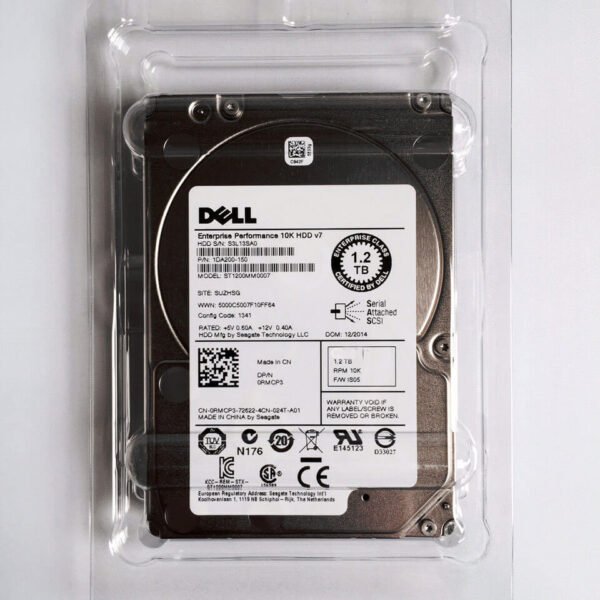 Dell AA529232 1.2TB 10K RPM SAS 12GBPS 128MB 512N Hard Drive For Server | Brand New 1 Years Warranty