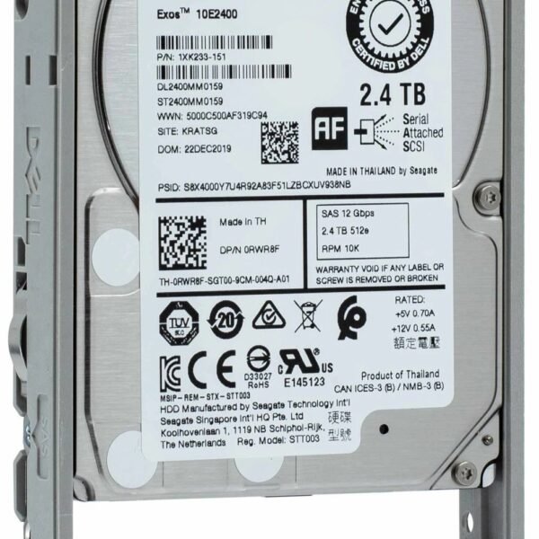 Dell ​AA892233 2.4TB 10K RPM SAS 12GBPS 256MB Enterprise For Server Hard Drive | Brand New 2 Years Warranty