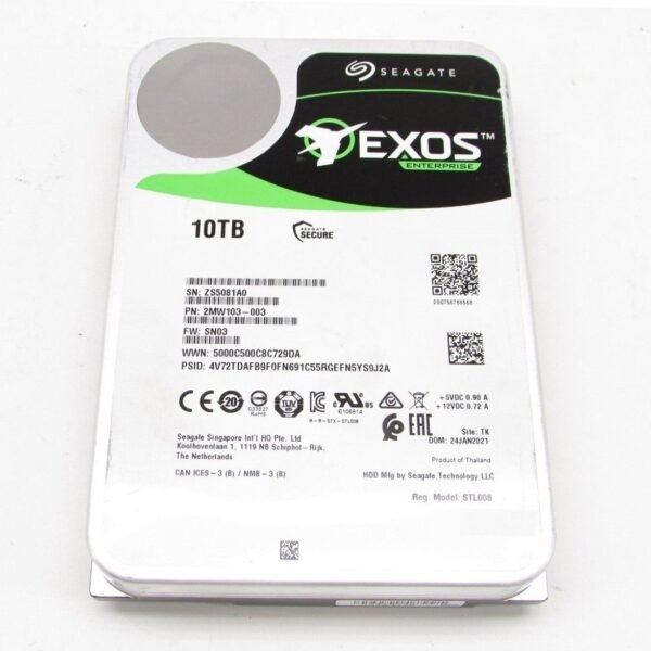 Seagate ST10000NM011B HD 10TB 7.2K RPM SAS 12GBPS 256MB 4KN SED FIPS Bare HDD | Refurbished
