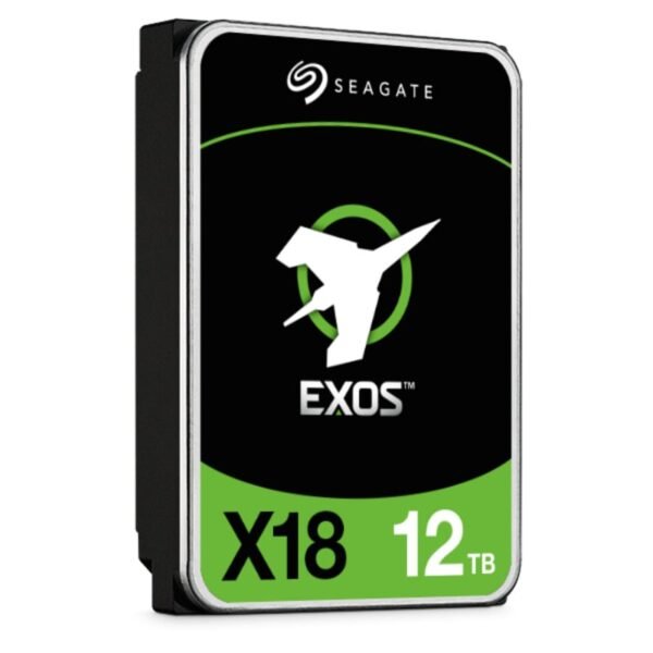 Seagate ST12000NM001J Exos X18 12TB 7.2K RPM SATA 6GBPS 256MB Cache (SED / 512e 4Kn) Internal HDD | Refurbished