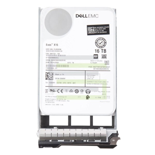 Dell ST16000NM005G Seagate SATA-6GBPS 7.2K RPM 16TB 256MB Buffer 512e/4kn 3.5inch Enterprise Hard Disk Drive. Brand New 2 Years Warranty | OEM