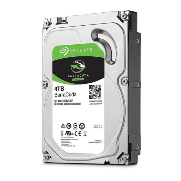 Seagate ST4000DM004 Barracuda 4TB 5.9K RPM Hard Drive SATA-6GBPS Internal 256MB Buffer | Refurbished