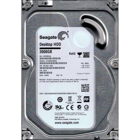 Seagate ST2000DM002 Desktop HDD 2TB 7.2K RPM SATA-6GBPS 64MB Buffer 3.5Inch Internal Hard Disk Drive | New Bulk Pack