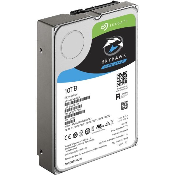 Seagate ST10000VE0004 10TB 7.2K RPM SATA 6GBPS 256MB 3.5inch Hard Drive. New Bulk Pack.